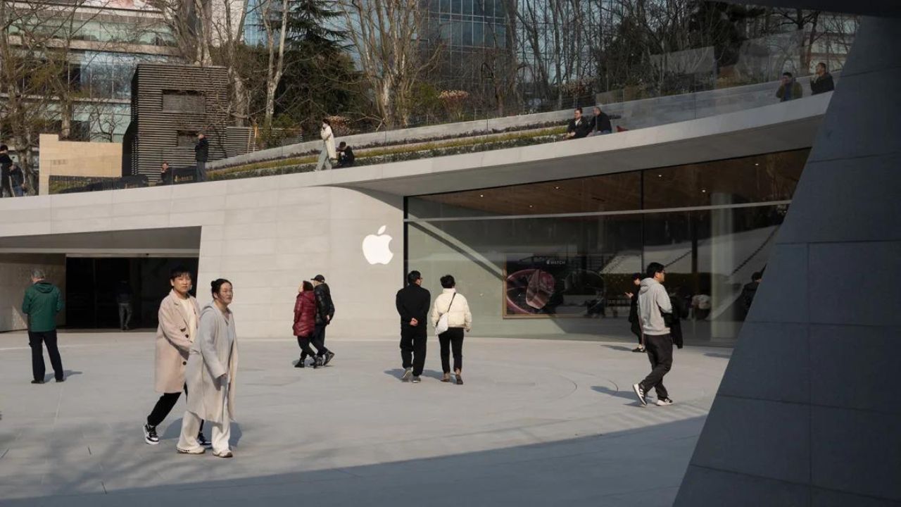 Apple's newest flagship store has opened in Shanghai. Costfoto/NurPhoto/Getty Images